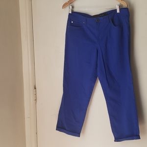 New Calvin Klein Stetch Dark Blue Crop Jeans